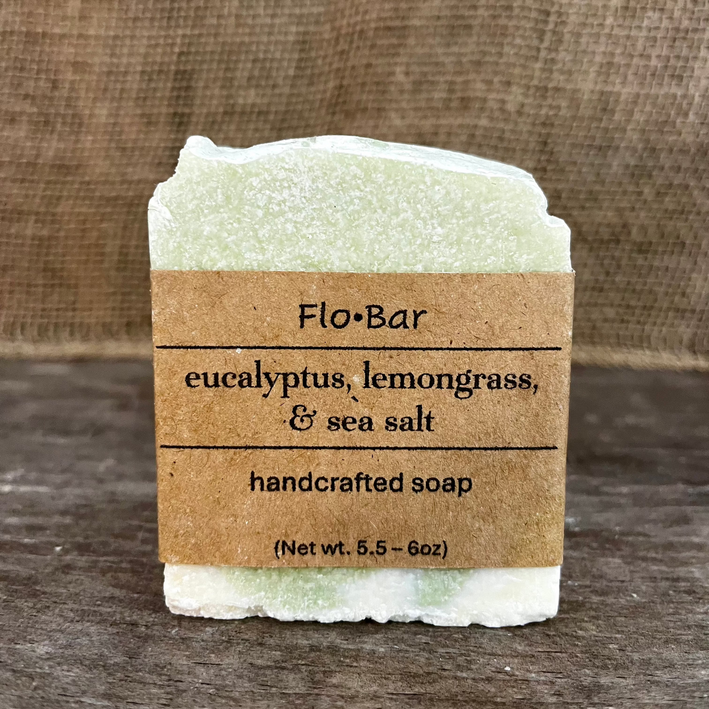 eucalyptus, lemongrass & sea salt bar soap 5.5oz