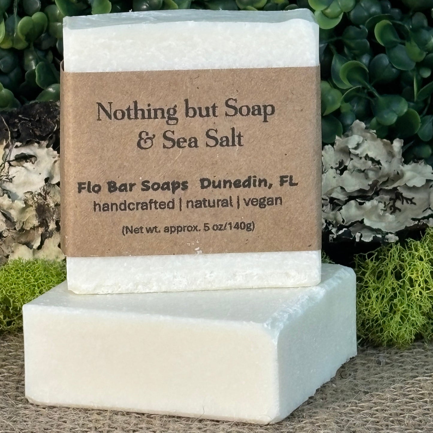 Nothing but soap with sea salt