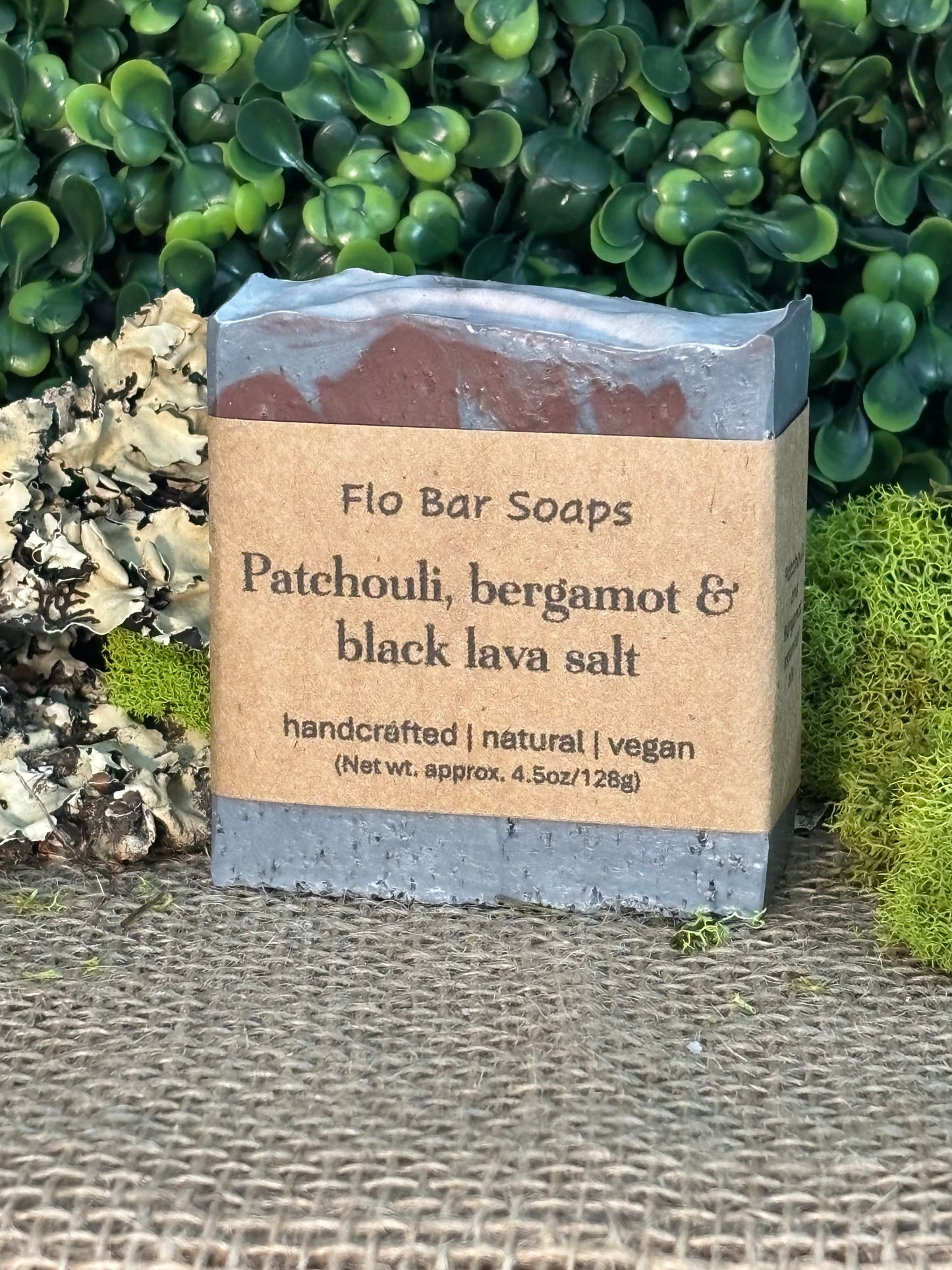 Patchouli, Bergamot, & Black Lava Sea Salt Bar Soap