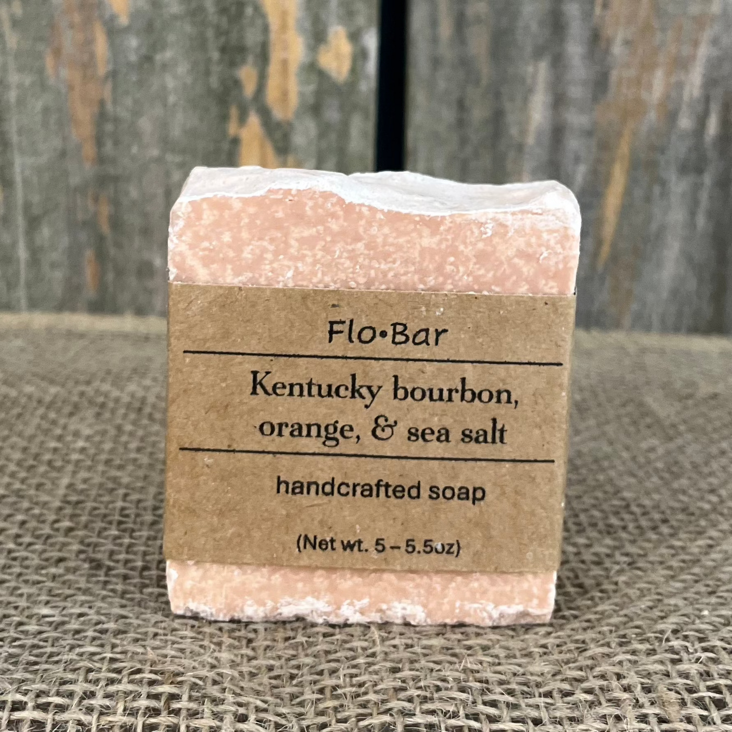 Kentucky bourbon, orange & sea salt bar soap 5oz